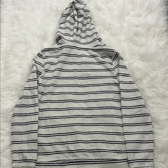 Roxy Striped Gray Hoodie small - Picture 5 of 5